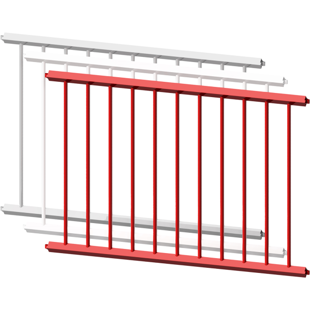 Safety fence panel | Fence panel | Center spacing: 2000 mm | hot-dip galvanized